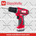 10.8V LED light display function auto stop cordless drill